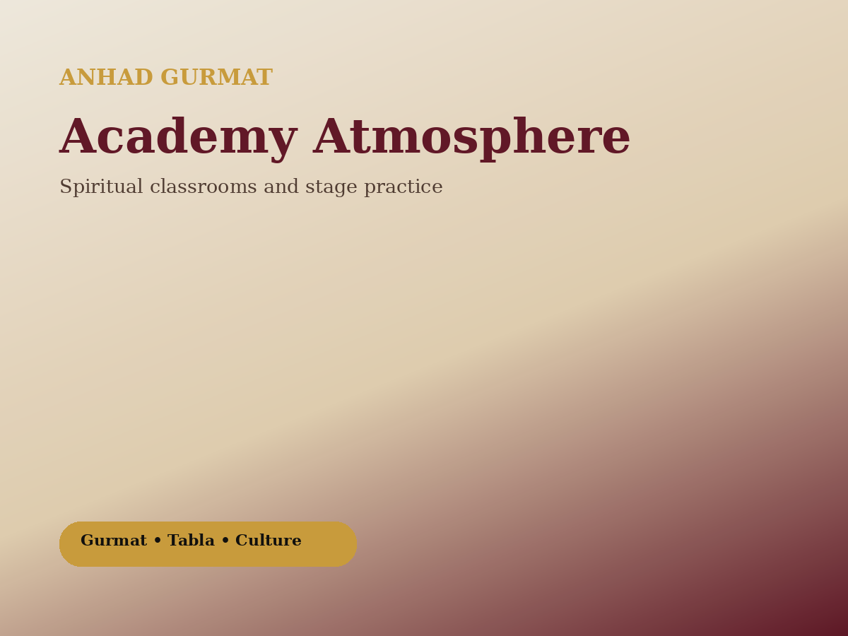 Academy classroom